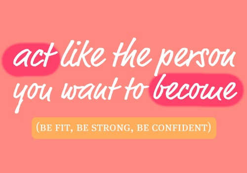 Fit strong confident